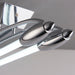 Endon 81691 Harper LED 2lt Flush Chrome plate & opal glass 2 x 16W LED T5 - westbasedirect.com