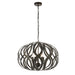 Endon 81752 Sirolo 5lt Pendant Antique brushed bronze paint 5 x 6W LED E14 (Required) - westbasedirect.com
