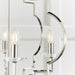 Endon 81915 Garland 4lt Pendant Polished nickel plate & clear crystal 4 x 40W E14 candle (Required) - westbasedirect.com