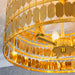 Endon 81964 Eldora 3lt Flush Gold effect plate 3 x 40W E14 golf (Required) - westbasedirect.com