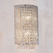 Endon 81978 Galina 2lt Wall Chrome plate & clear crystal 2 x 25W G9 clear capsule (Required) - westbasedirect.com