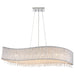 Endon 81979 Galina 8lt Pendant Chrome plate & clear crystal 8 x 25W G9 clear capsule (Required) - westbasedirect.com