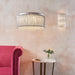 Endon 81981 Galina 12lt Pendant Chrome plate & clear crystal 12 x 25W G9 clear capsule (Required) - westbasedirect.com