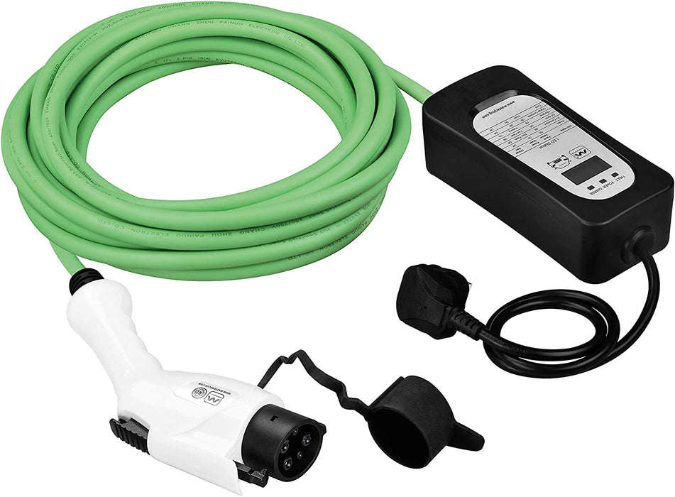 Masterplug EVCP11310SL Mode 2 EV Charging Cable 10m 3 Pin Plug to Type 1 - westbasedirect.com