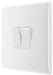 BG 842 White Round Edge Double Light Switch 10A (5 Pack) - westbasedirect.com