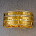 Endon 90299 Eldora 5lt Pendant Gold effect plate 5 x 40W E14 candle (Required) - westbasedirect.com