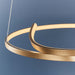 Endon 90323 Rafe 1lt Pendant Brushed gold plated finish & white silicone 36.5W LED (SMD 2835) Warm White - westbasedirect.com