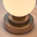 Endon 90418 Pax 1lt Table Matt antique copper, pewter plate and gloss opal glass 18W G9 clear capsule (Required) - westbasedirect.com