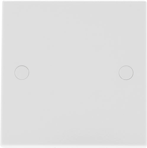 BG Electrical White Square Edge Blanking Plate