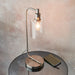Endon 90558 Toledo 1lt Table Brushed nickel plate & clear glass 40W E27 GLS (Required) - westbasedirect.com