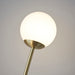 Endon 92219 Bloom 2lt Floor Satin brass plate & opal glass 2 x 3W LED G9 (Required) - westbasedirect.com