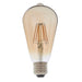 Endon 93032 E27 LED filament pear 1lt Accessory Amber glass 6W LED E27 Warm White - westbasedirect.com