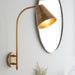 Endon 93144 Radha 1lt Wall Antique solid brass 10W LED E27 (Required) - westbasedirect.com