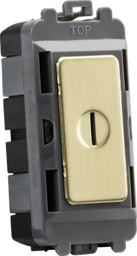 Knightsbridge GDM010BB 20AX DP Key Module - Brushed Brass