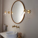 Endon 93854 Faraday 1lt Wall Satin brass plate & clear glass 3W LED G9 (Required) - westbasedirect.com