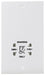 BG 940 White Square Edge Dual Voltage Shaver Socket - westbasedirect.com