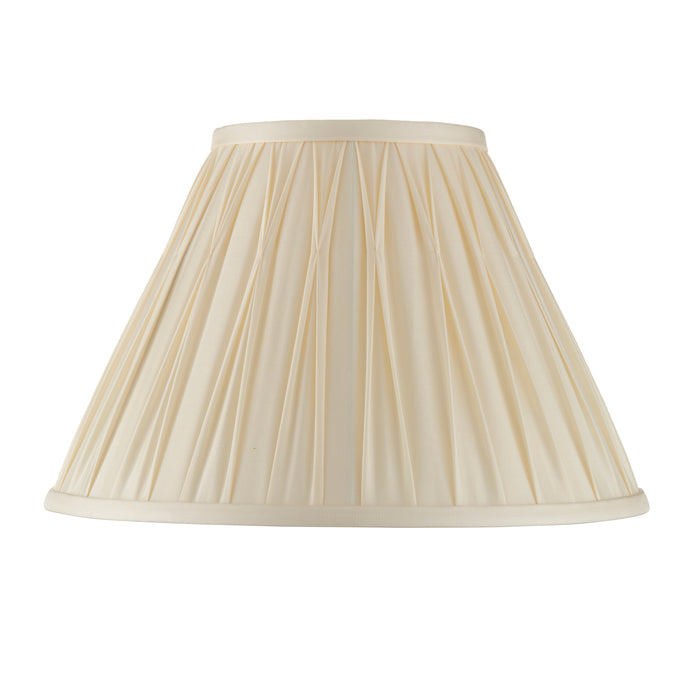Endon 94352 Chatsworth 1lt Shade Ivory silk 60W E27 or B22 GLS (Required) - westbasedirect.com