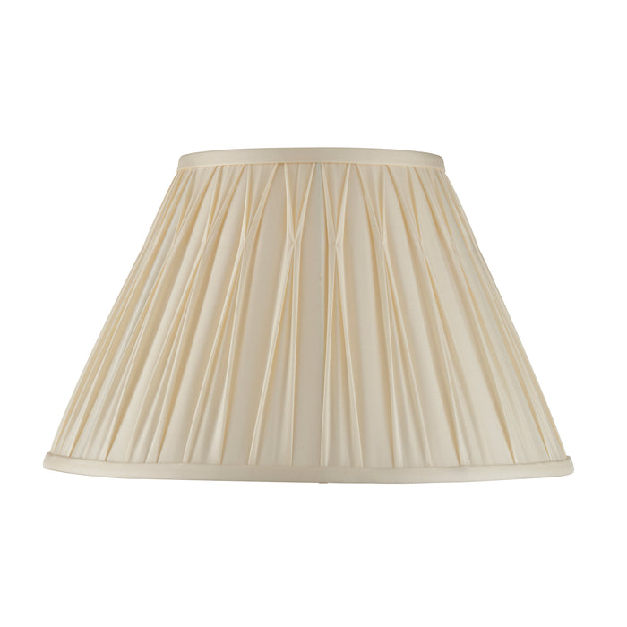 Endon 94353 Chatsworth 1lt Shade Ivory silk 60W E27 or B22 GLS (Required) - westbasedirect.com