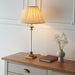 Endon 94358 Avebury 1lt Table Antique chrome plate & clear glass 10W LED E27 (Required) - westbasedirect.com