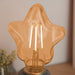 Endon 94503 Star 1lt Accessory Amber glass 4W LED E27 Warm White - westbasedirect.com