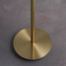 Endon 95466 Fraser 1lt Floor Satin brass plate & natural linen mix fabric 10W LED E27 (Required) - westbasedirect.com