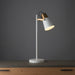Endon 95473 Gerik 1lt Table White & aged brass paint 10W LED E27 (Required) - westbasedirect.com