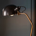 Endon 95477 Largo 1lt Floor Satin black & aged brass paint 10W LED E27 (Required) - westbasedirect.com