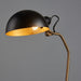 Endon 95478 Largo 1lt Table Satin black & aged brass paint 7W LED E14 (Required) - westbasedirect.com