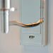 Endon 95827 Ortona 1lt Wall Bright nickel plate & vintage white fabric 6W LED E14 (Required) - westbasedirect.com