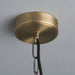 Endon 95835 Hurst 1lt Pendant Matt antique brass plate & clear glass 10W LED E27 (Required) - westbasedirect.com
