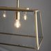 Endon 95836 Hurst 3lt Pendant Matt antique brass plate & clear glass 3 x 10W LED E27 (Required) - westbasedirect.com