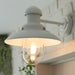 Endon 95983 Hereford 1lt Wall Gloss stone & clear glass 10W LED E27 (Required) - westbasedirect.com