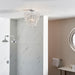 Endon 95987 Alisona 1lt Flush Chrome plate & clear crystal glass 10W LED E27 (Required) - westbasedirect.com