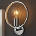 Endon 96002 Merola 1lt Wall Chrome plate & clear faceted acrylic 10W LED E27 (Required) - westbasedirect.com