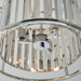 Endon 96022 Hamilton 3lt Semi flush Chrome plate & clear crystal glass 3 x 3W LED G9 (Required) - westbasedirect.com