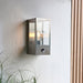 Endon 96088 Oxford PIR 1lt Wall Brushed stainless steel & clear glass 10W LED E27 (Required) - westbasedirect.com