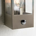Endon 96088 Oxford PIR 1lt Wall Brushed stainless steel & clear glass 10W LED E27 (Required) - westbasedirect.com