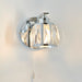 Endon 96135 Ria 1lt Wall Chrome plate & clear crystal glass 3W LED G9 (Required) - westbasedirect.com