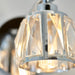 Endon 96135 Ria 1lt Wall Chrome plate & clear crystal glass 3W LED G9 (Required) - westbasedirect.com