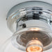 Endon 96138 Cheswick 1lt Flush Chrome plate & clear glass 10W LED E27 (Required) - westbasedirect.com