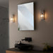 Endon 96221 Newham 1lt Wall Chrome plate & clear ribbed glass 3W LED G9 (Required) - westbasedirect.com