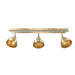 Endon 96801 Wyatt 3lt Spot Antique brass plate 3 x 7W LED E14 (Required) - westbasedirect.com