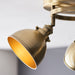 Endon 96802 Wyatt 3lt Spot Antique brass plate 3 x 7W LED E14 (Required) - westbasedirect.com