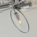 Endon 96833 Amari 3lt Semi flush Chrome plate & clear glass 3 x 6W LED E14 (Required) - westbasedirect.com