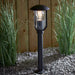 Endon 96923 Quinn 1lt Floor Textured black & clear pc 10W LED E27 (Required) - westbasedirect.com