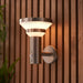Endon 96925 Halton 1lt Wall Brushed stainless steel & white pc 5.88W LED (SMD 3528) Warm White - westbasedirect.com