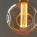 Endon 97175 Dimple 1lt Accessory Amber glass 2.5W LED E27 Warm White - westbasedirect.com