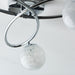 Endon 97230 Maye 3lt Semi flush Chrome plate & white confetti glass 3 x 3W LED G9 (Required) - westbasedirect.com