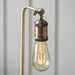 Endon 97246 Hal 1lt Table Antique brass plate 10W LED E27 (Required) - westbasedirect.com