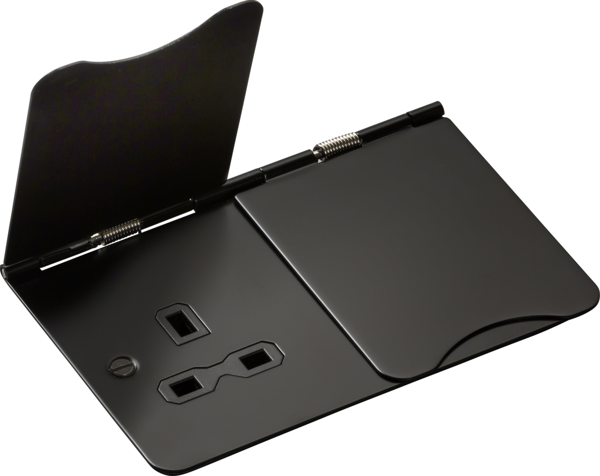 Knightsbridge Flat Plate Matt Black